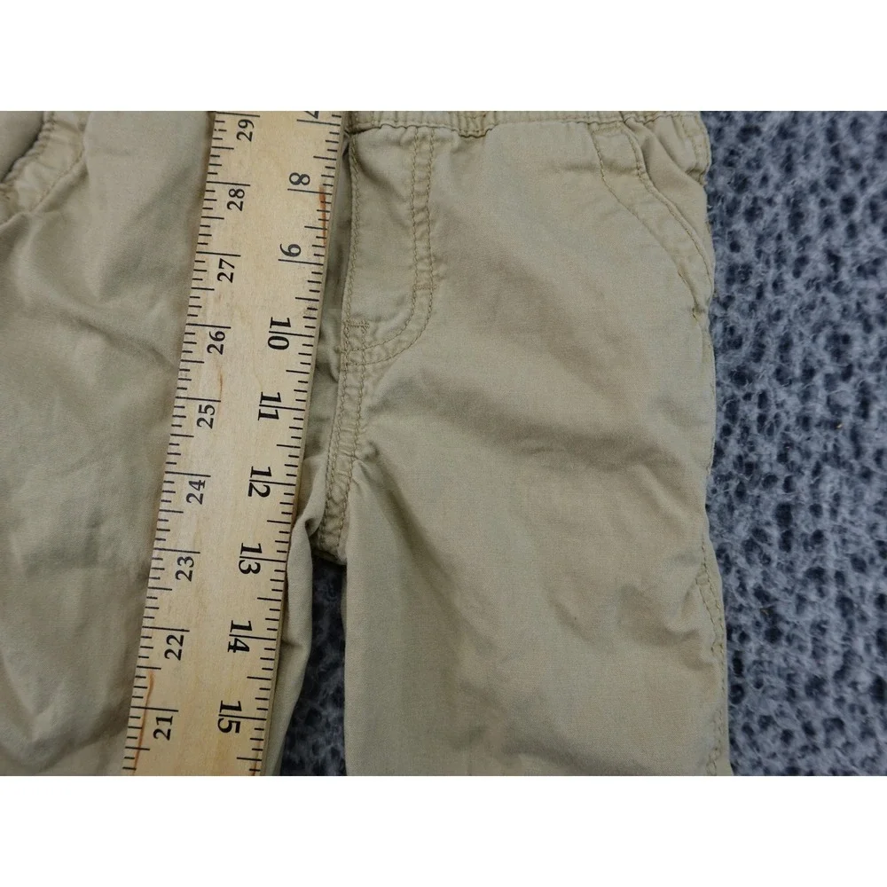 OshKosh B'gosh Overalls Toddler 2T Tan Khaki‎ Cotton Vestbak Canvas Bibs